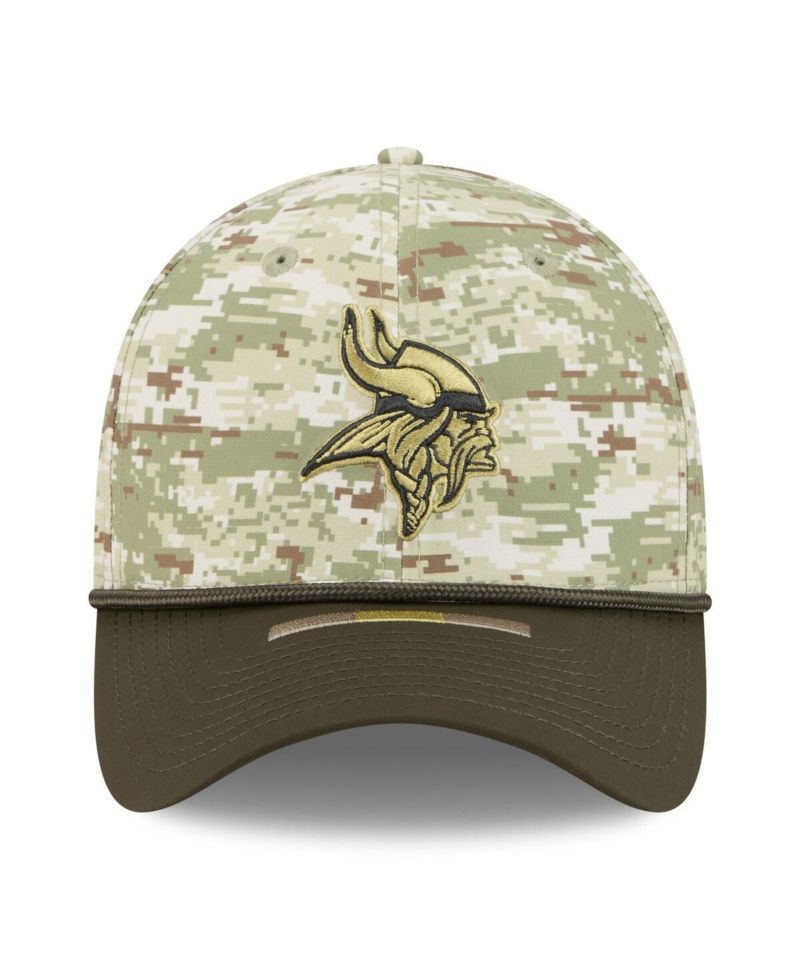 Men's Camo Minnesota Vikings 2025 Salute to Service 39THIRTY Flex Hat