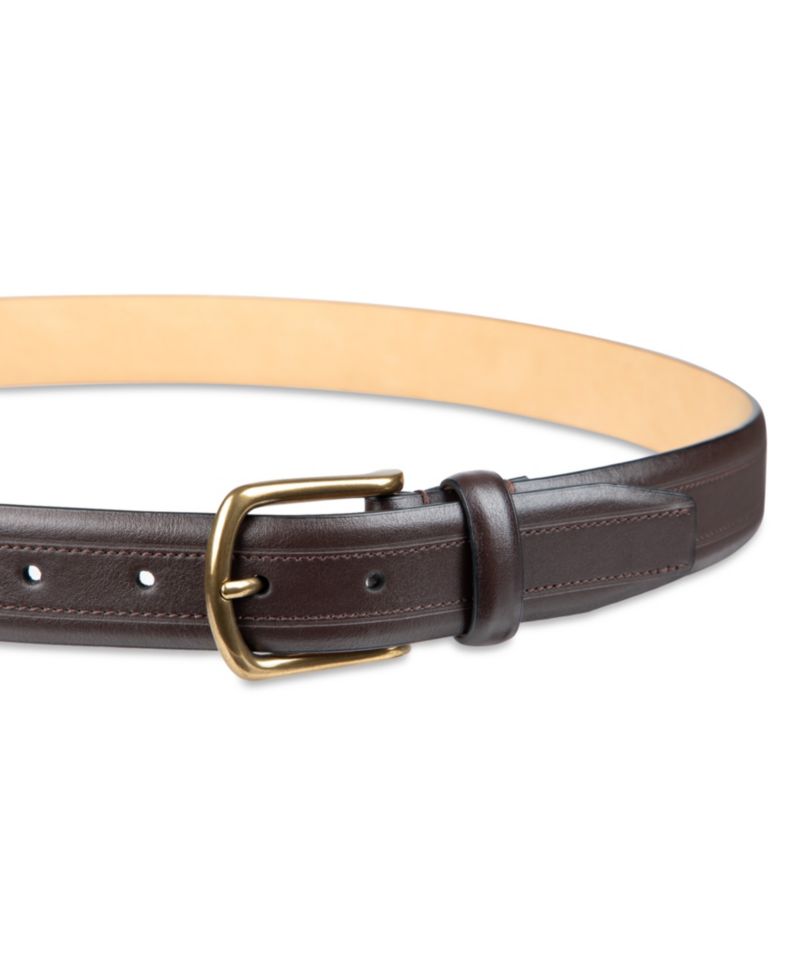 Men's Top Stitch Dress Belt