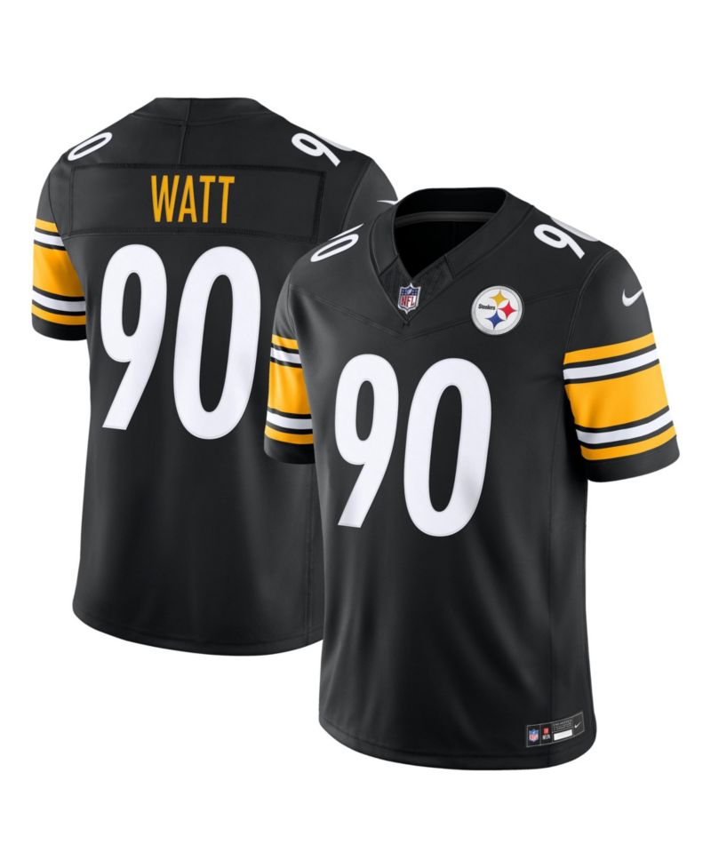 Men's T.J. Watt Black Pittsburgh Steelers Vapor F.U.S.E. Stitched Limited Jersey