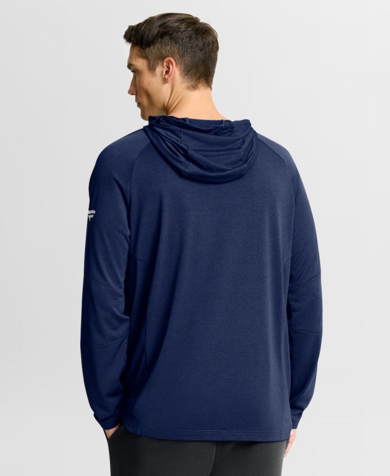 Men's Navy Florida Panthers Authentic Pro Rink Raglan Hoodie