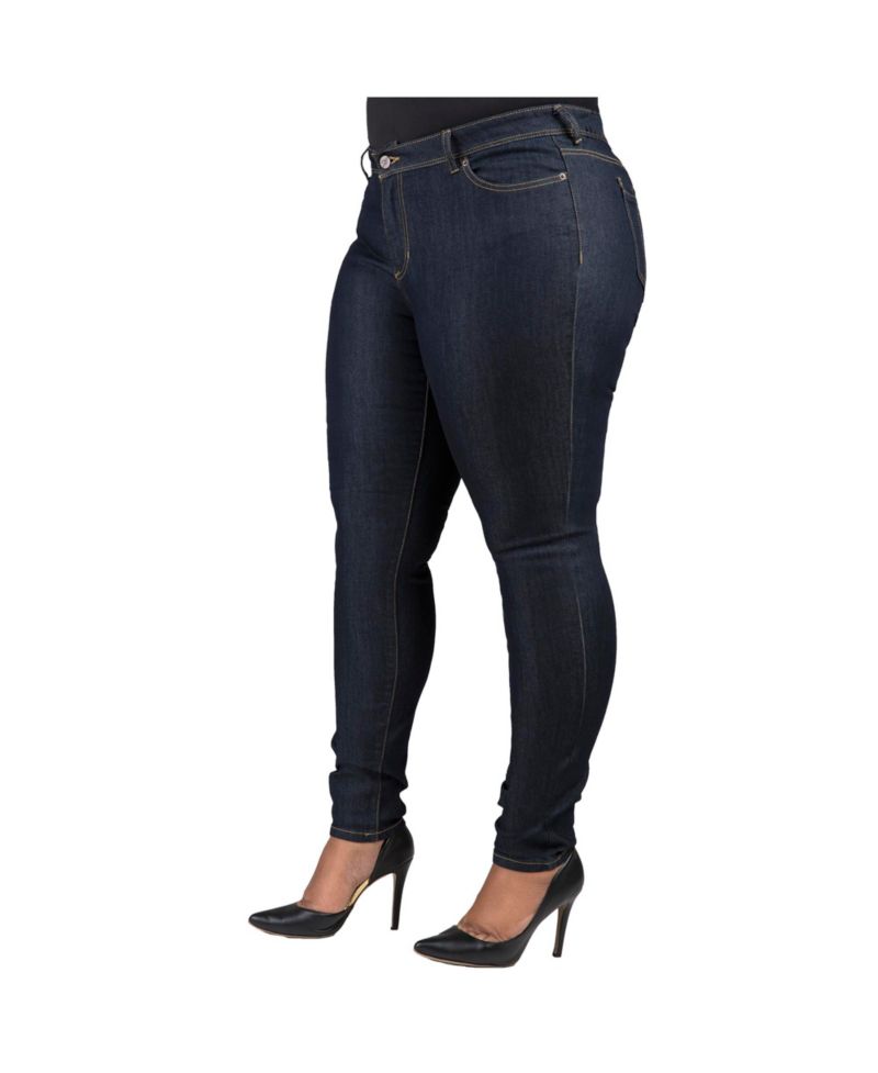 Women's Curvy-Fit Basic 5 Pockets Skinny Jeans Raw 29