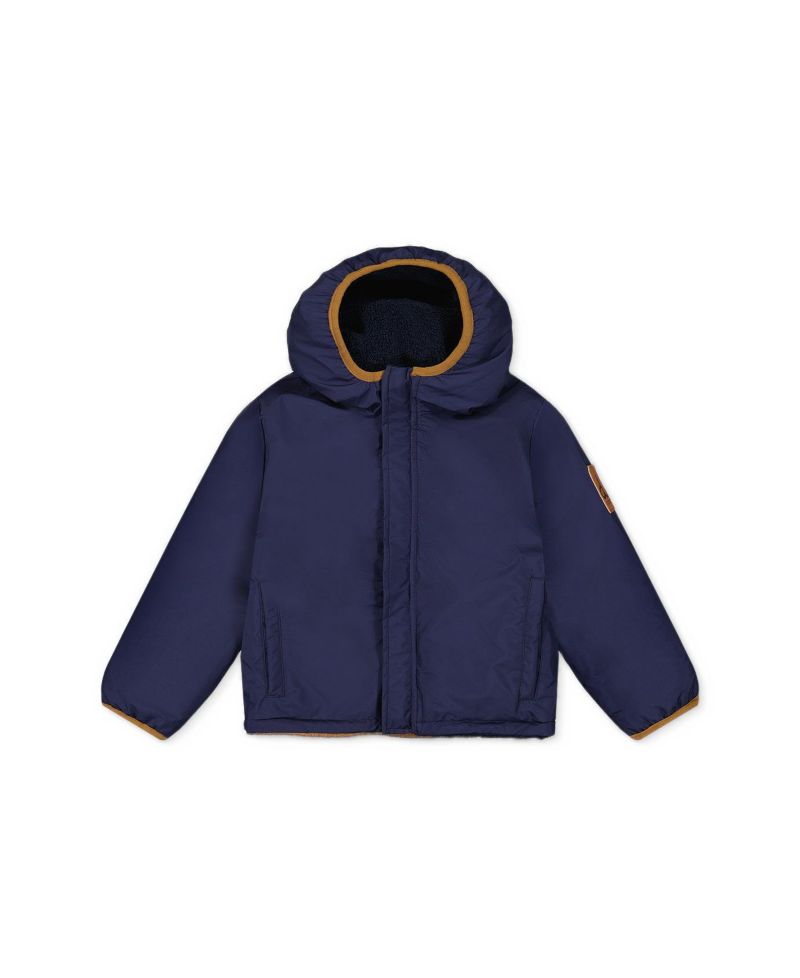 Baby Boys' Reversible Sherpa Water-Resistant Jacket