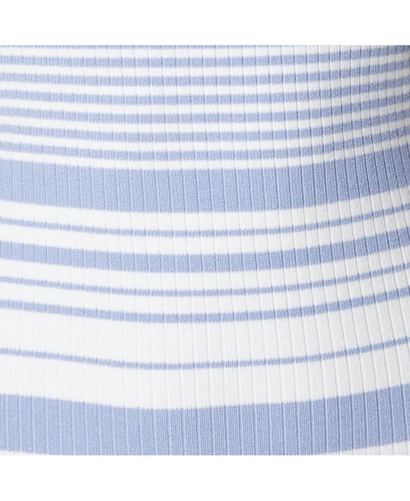 Women's Striped Sweater Midi Dress