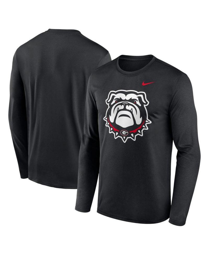 Men's Black Georgia Bulldogs Primetime Alternate Logo Legend Long Sleeve T-Shirt