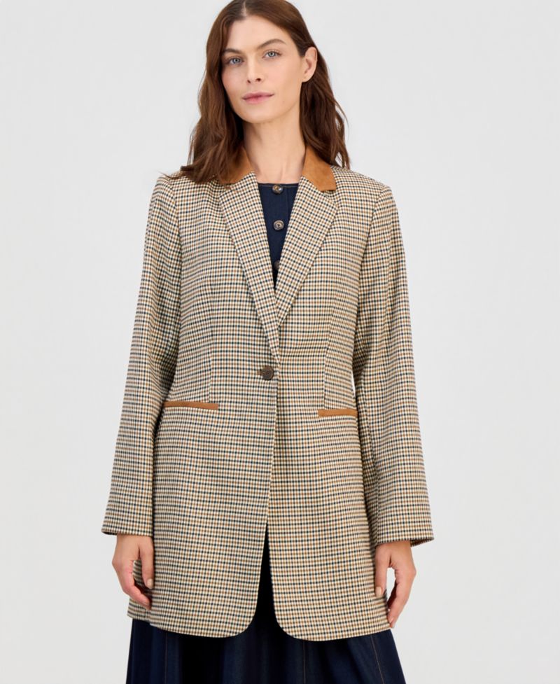 Women's Plaid Topper Jacket