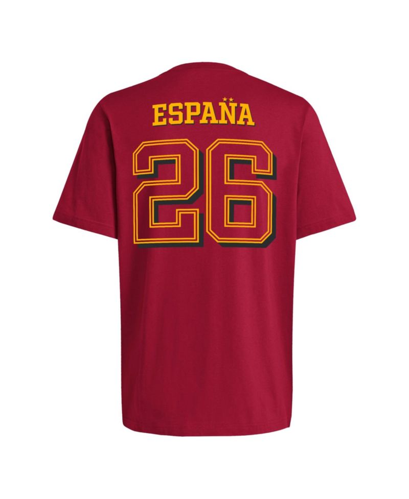 Men's Red Spain National Team 2026 FIFA World Cup Champions Trophy T-Shirt