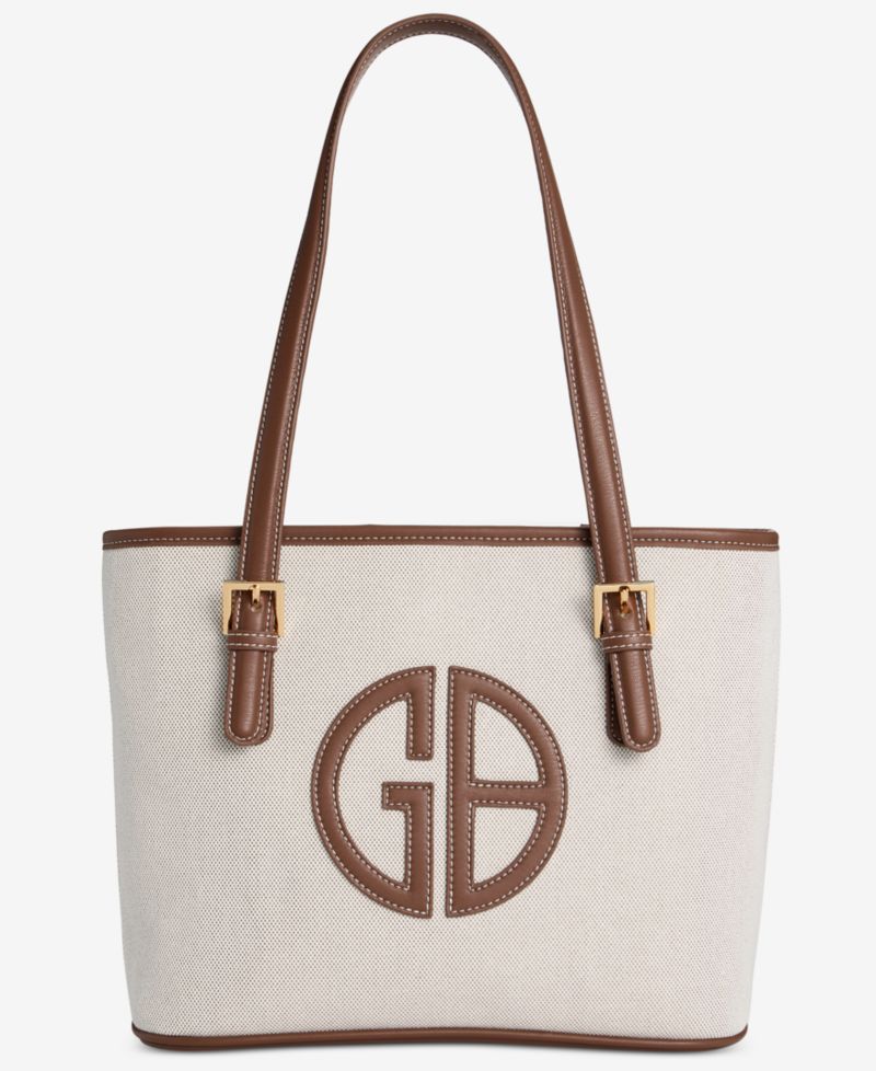 Linen Logo Tulip Tote