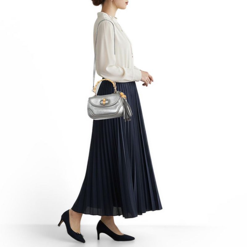 Bamboo Shopper Leather Tote