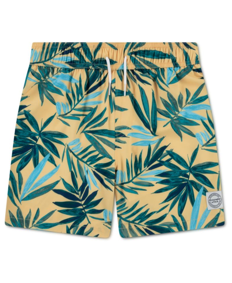 Boys' Printed Swim Trunks