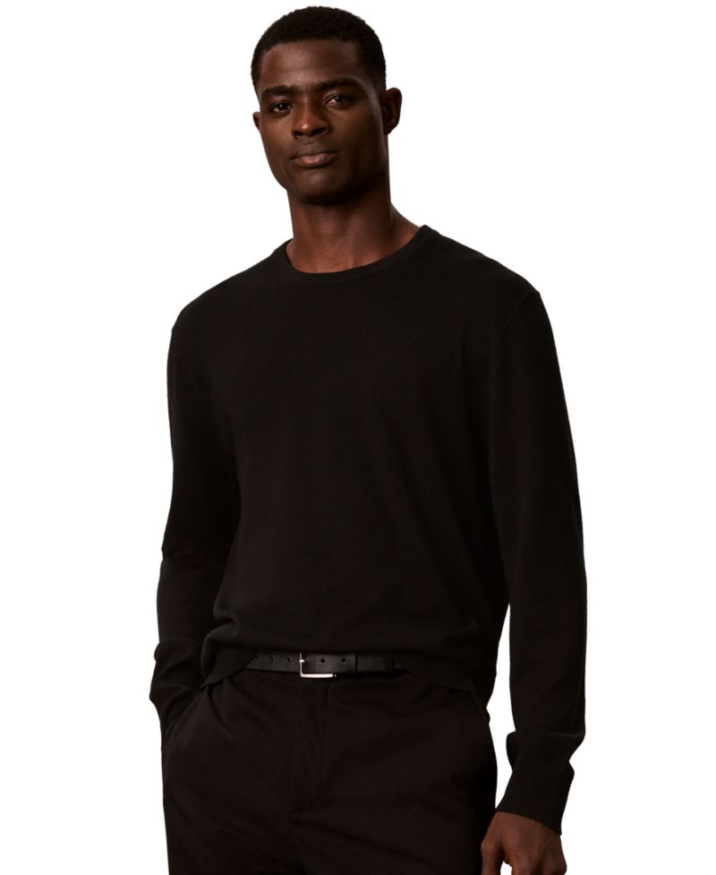 Men's Lightweight Merino Wool Crewneck Sweater