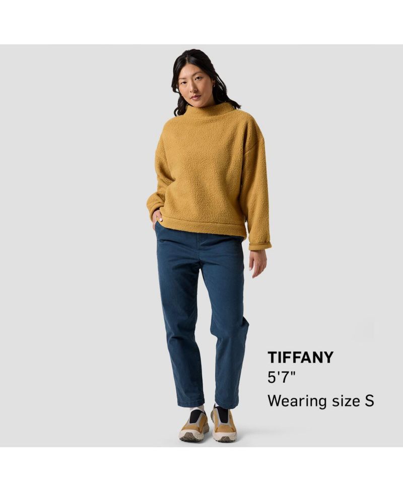 Women's Wander Pile-Fleece Mock-Neck Top Pullover Fleece