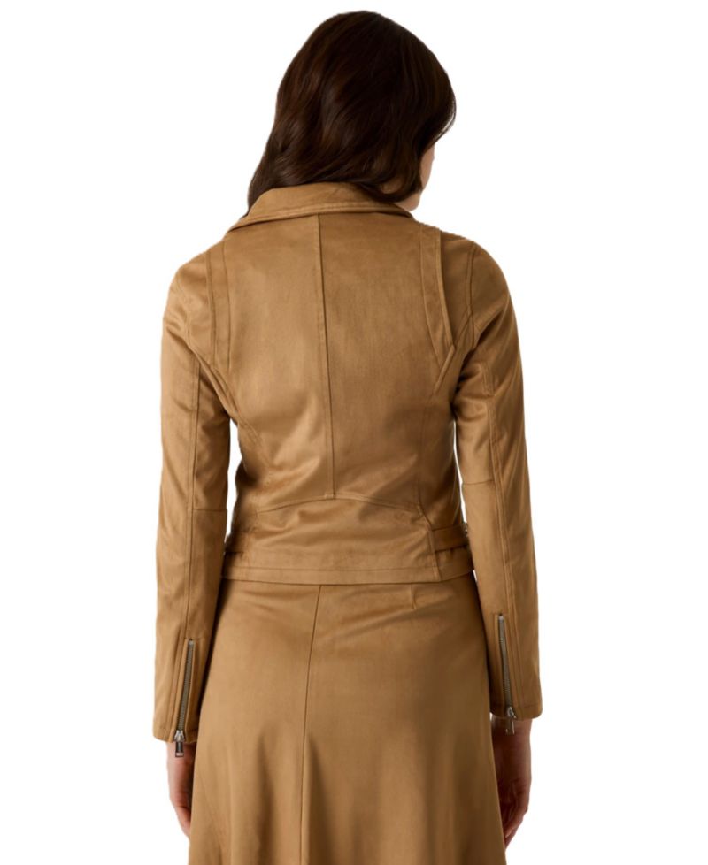 Women's Jennie Moto Faux-Suede Cropped Jacket