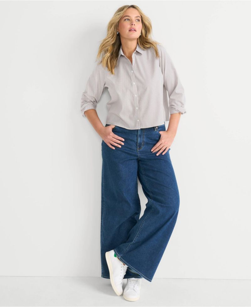 Women's Recover Denim High Rise Extra Wide Leg Jeans