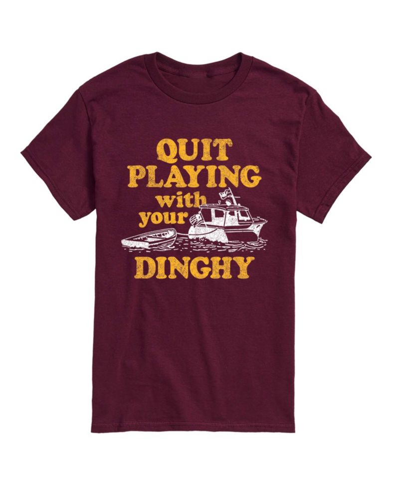 Men's Instant Message Quit Playing With Your Dinghy Graphic T-Shirt