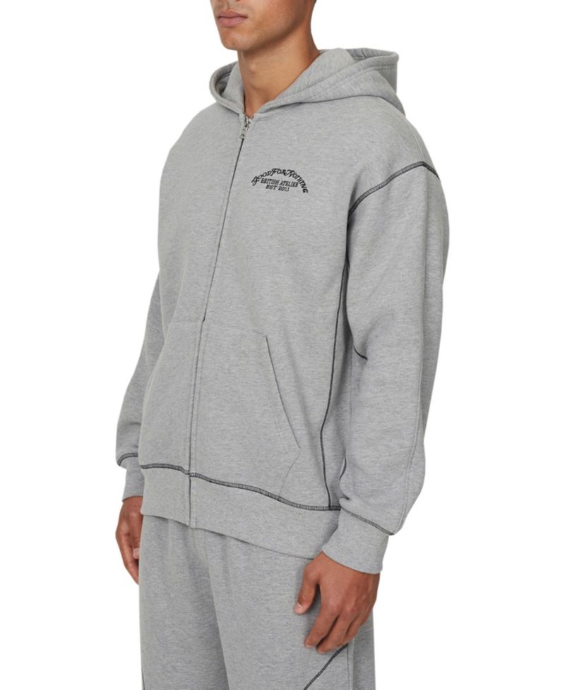 Men's Cover lock Vintage Zip Hoodie
