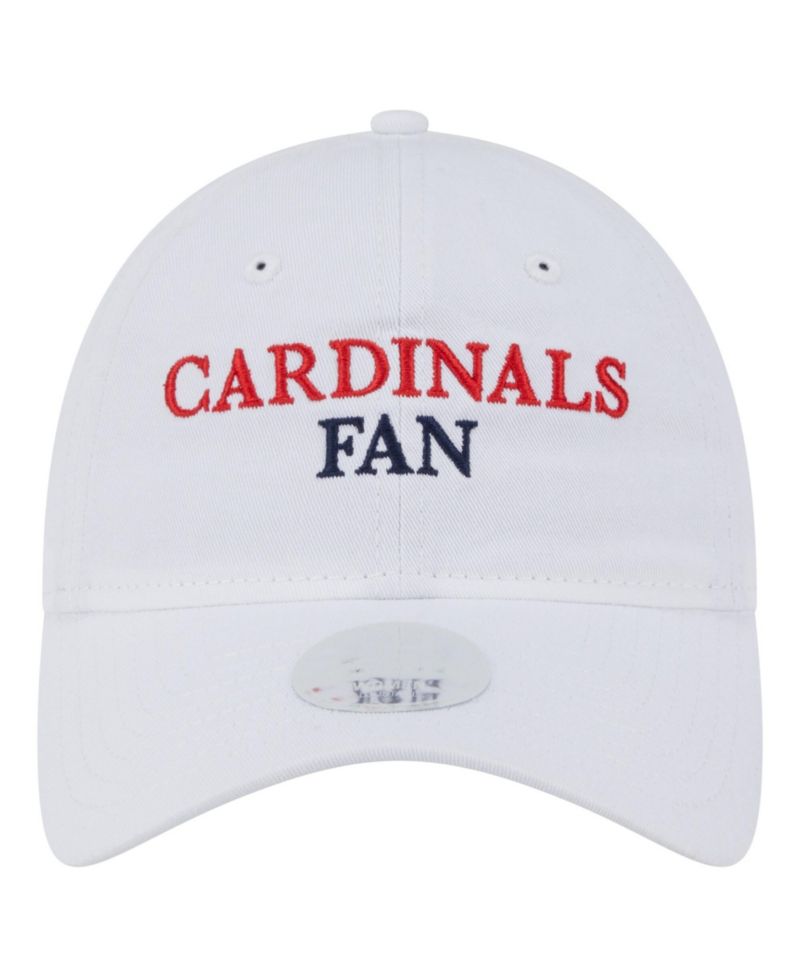Women's White St. Louis Cardinals Team Fan 9TWENTY Adjustable Hat