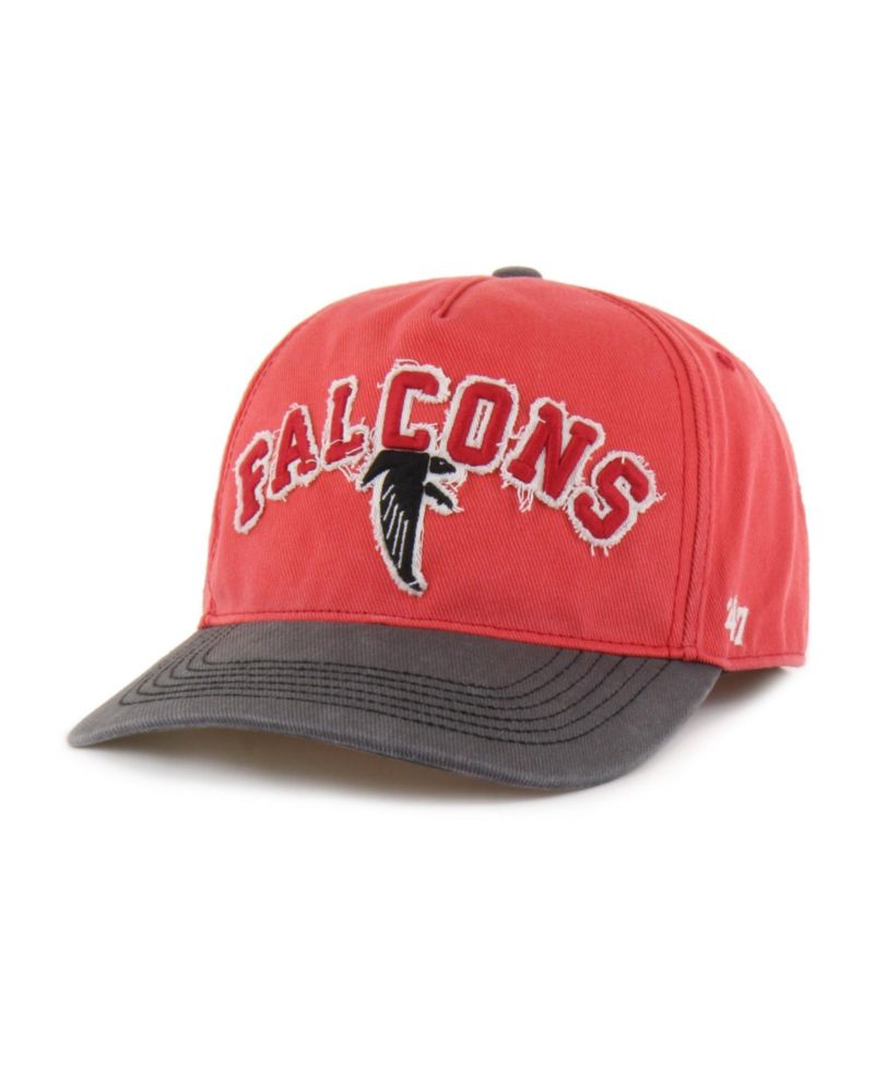 Men's Red Atlanta Falcons Throwback Calderwood Well Worn Hitch Adjustable Hat