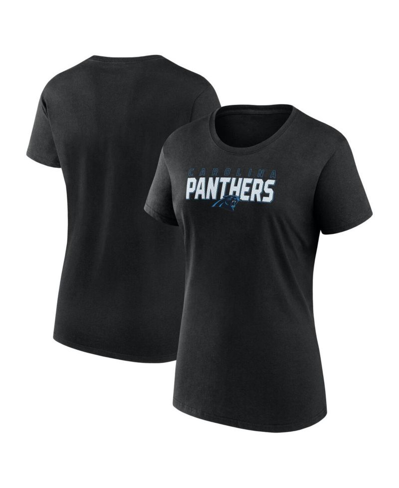 Women's Black Carolina Panthers Lean T-Shirt