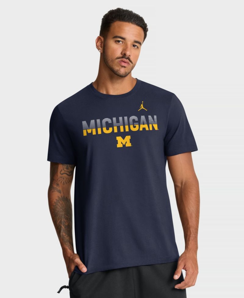 Men's Navy Michigan Wolverines Primetime Kinetic T-Shirt