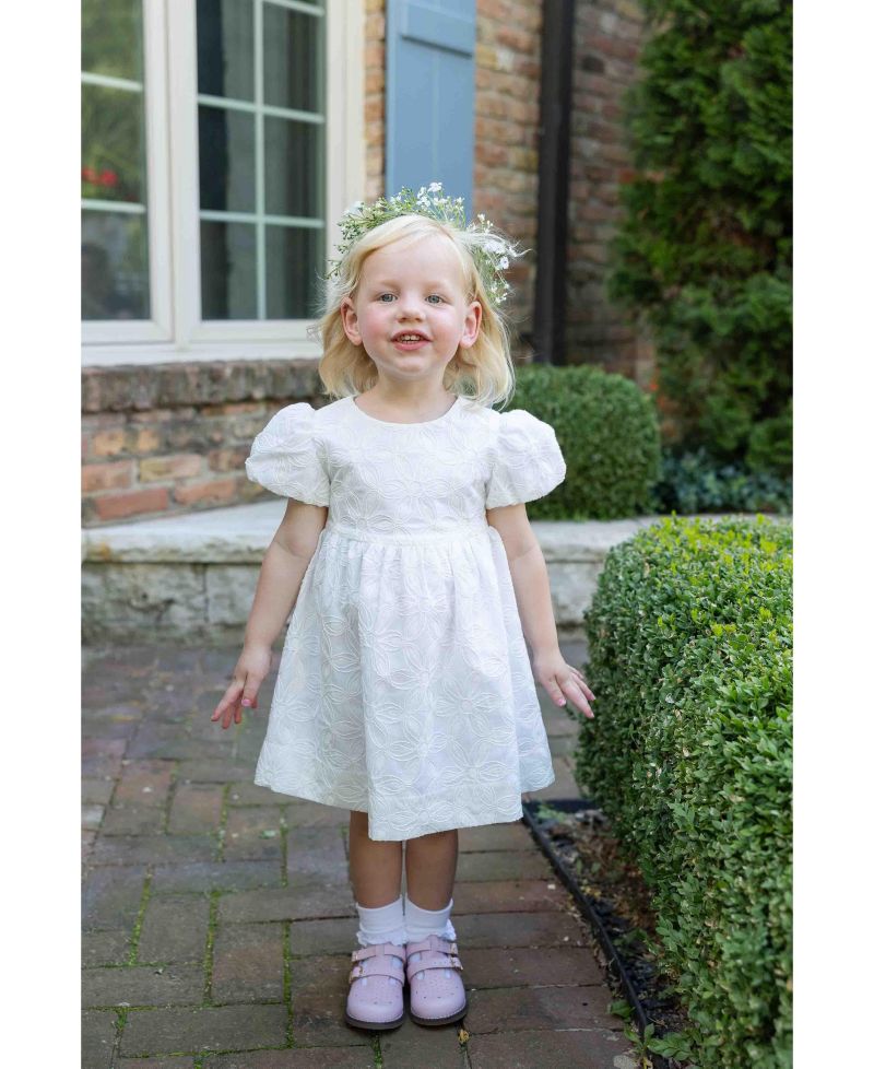 Little Girls Embroidered Floral Dress