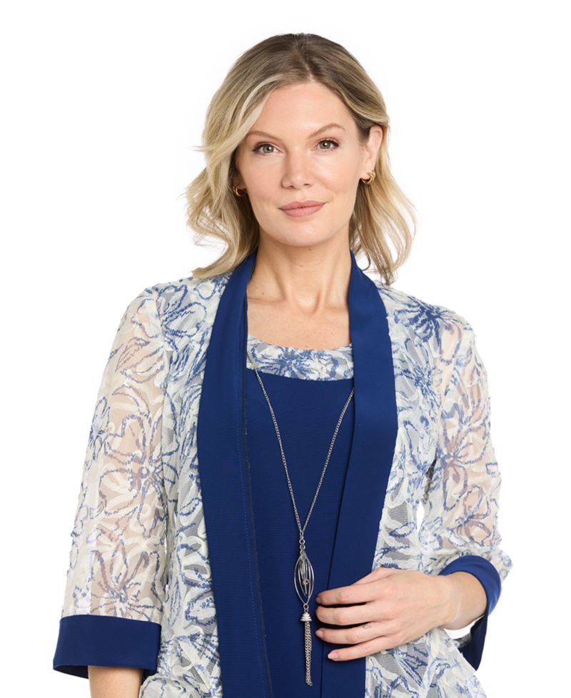 Petite Scoop Neck Jacket Dress