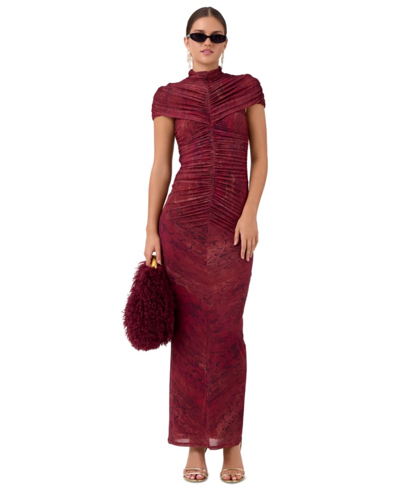 Women's Delphine Mesh Body-Con Midi Dress