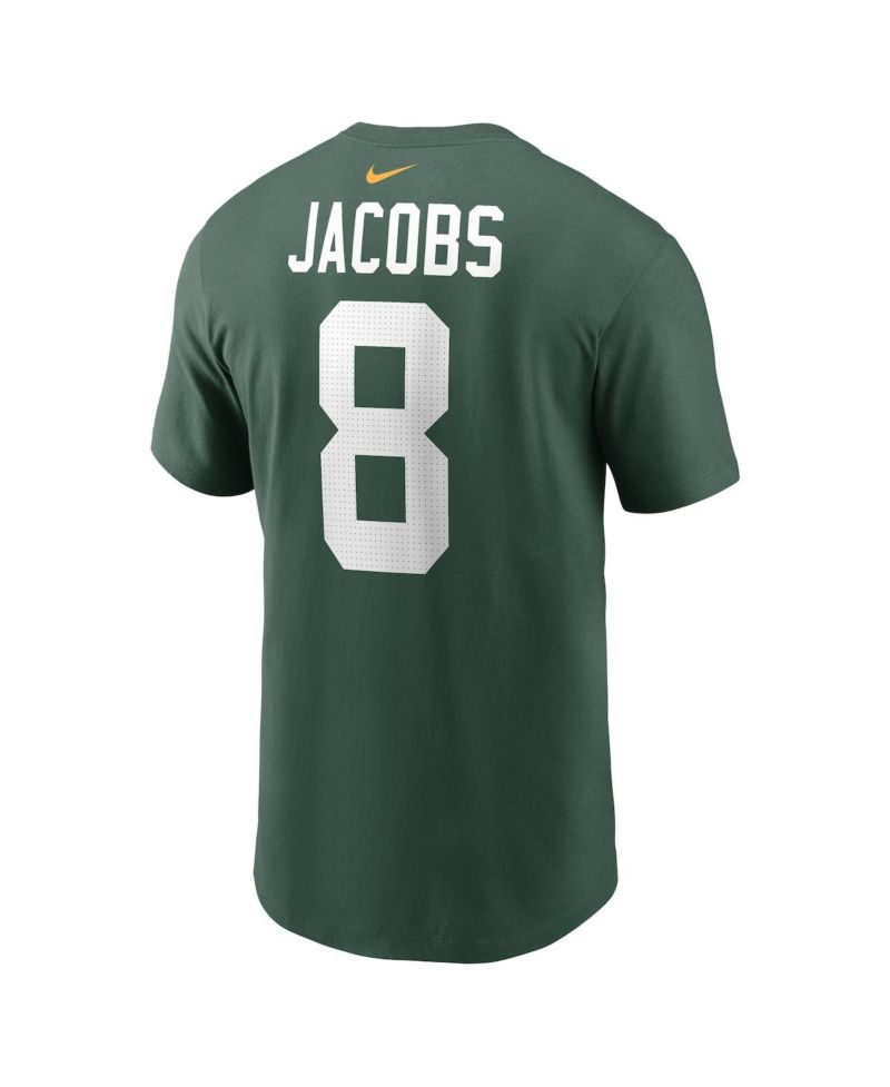 Nike Men's Josh Jacobs Green Bay Packers Player Name & Number T-Shirt