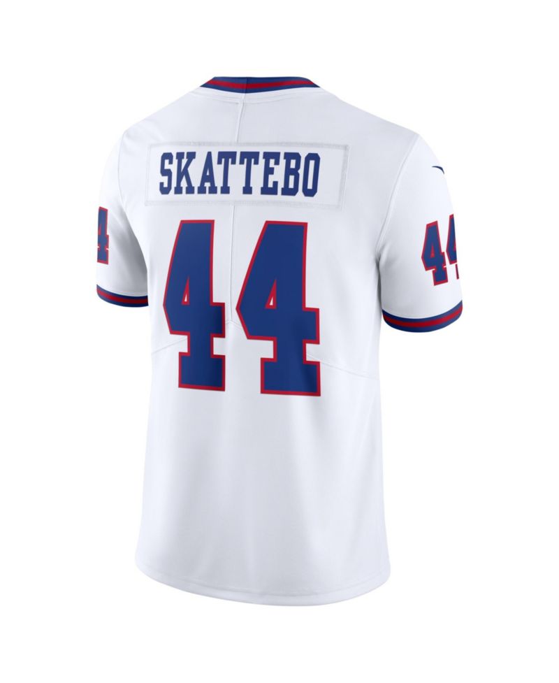 Men's Cam Skattebo White New York Giants Vintage White Vapor Untouchable Stitched Limited Jersey