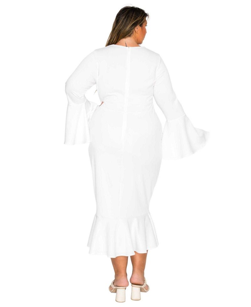 Plus Size Sabrina Mermaid Hem Dress