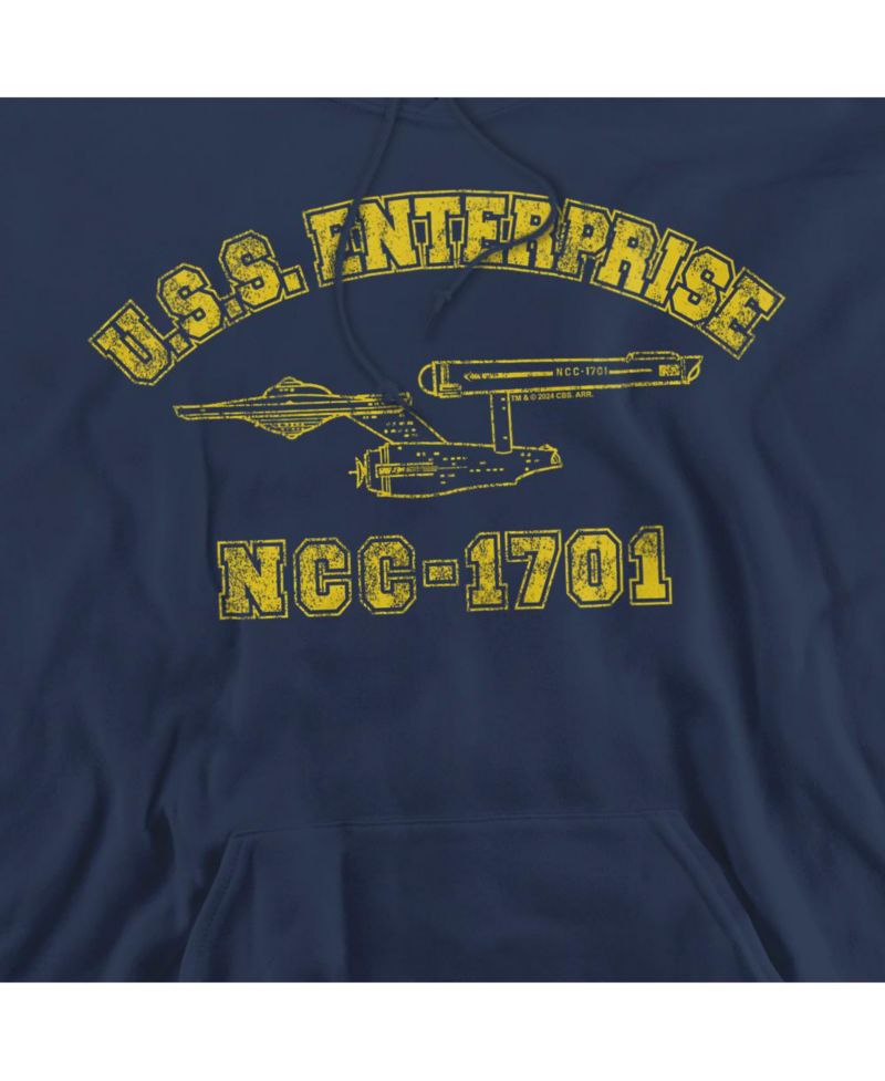 Men's Enterprise Graphic Kangaroo-Pocket Hoodie