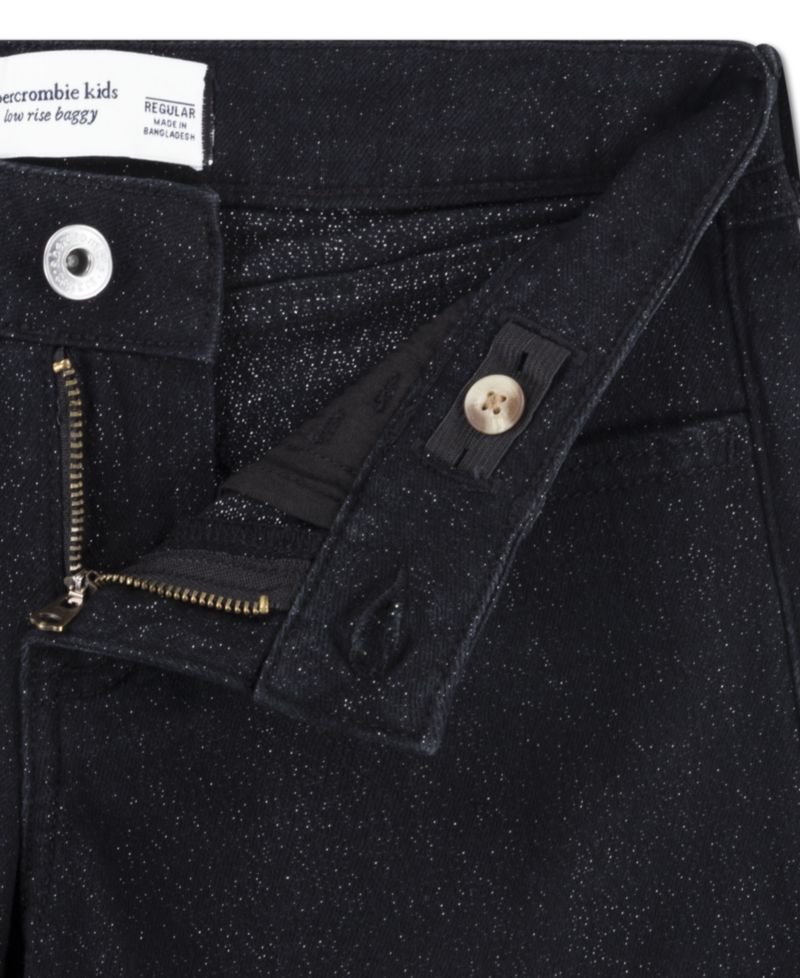 Girls' Sparkle Low-Rise Baggy Jeans