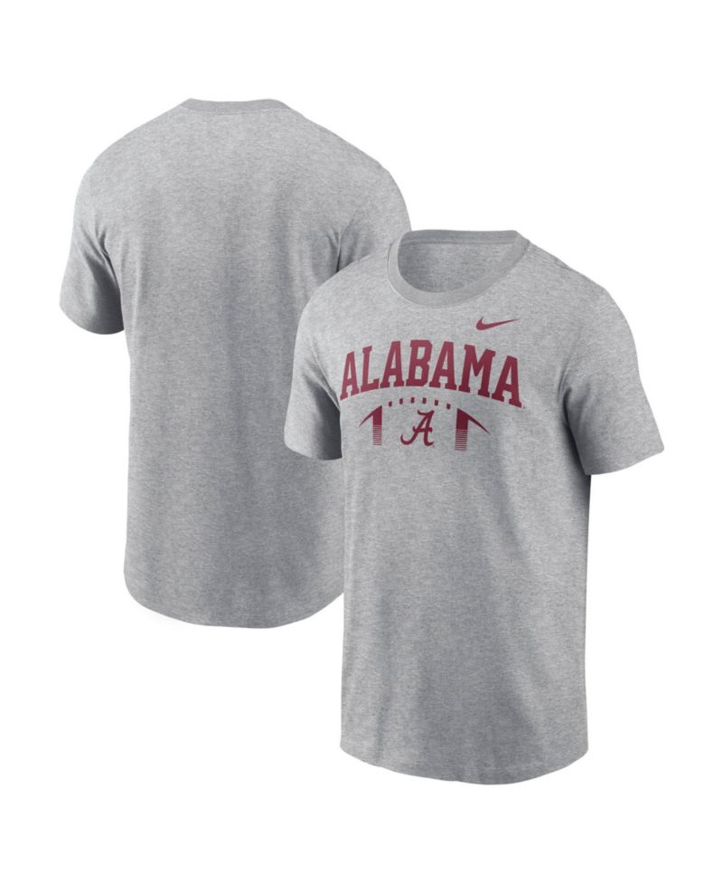 Men's Heather Gray Alabama Crimson Tide Primetime Football Icon T-Shirt