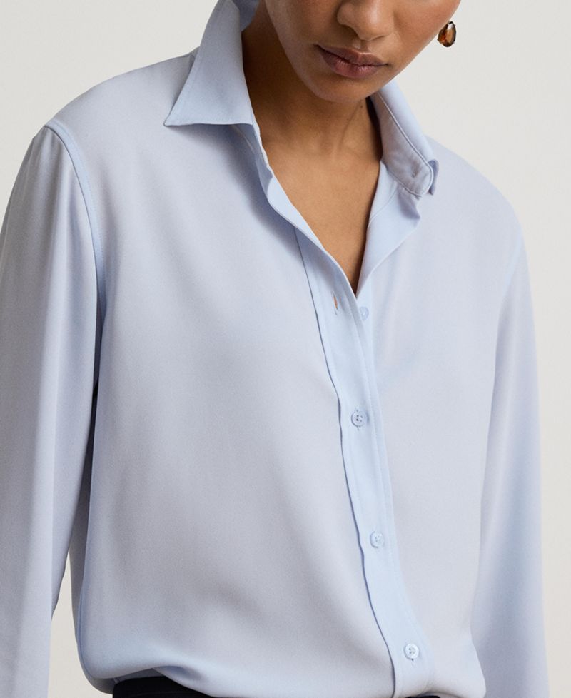 Women's Long-Sleeve Collared Shirt