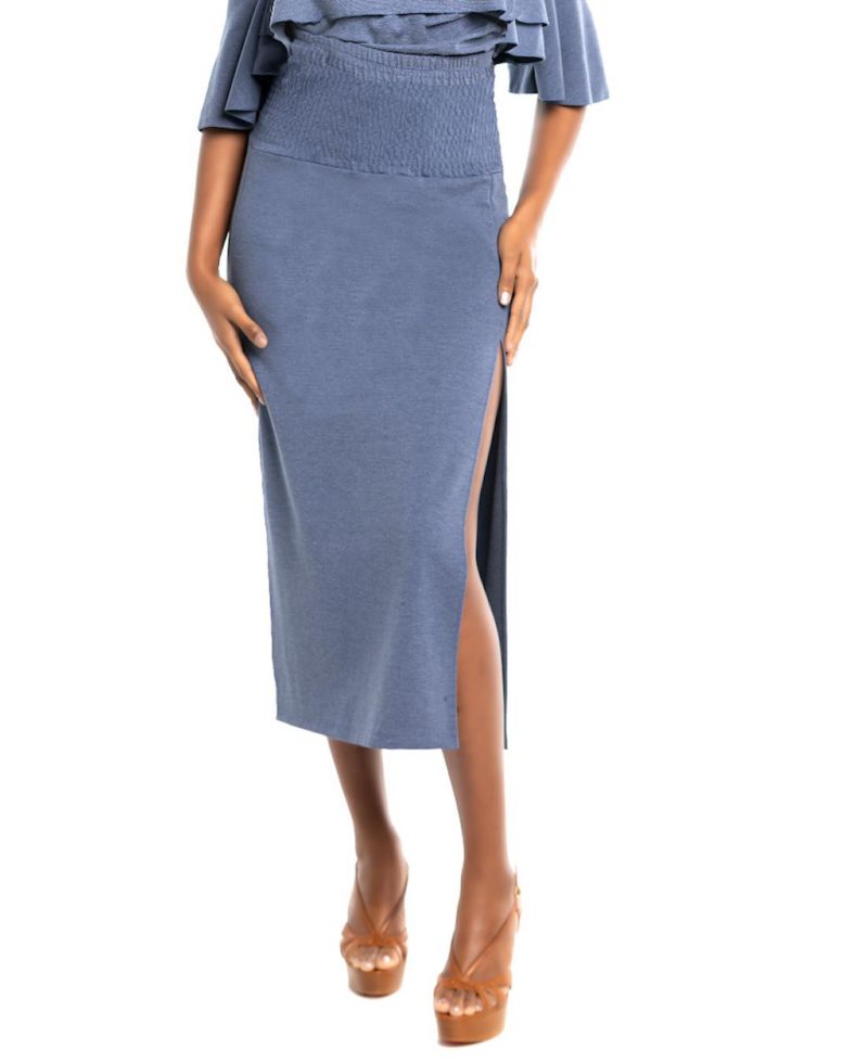 Women's High Waist Midi Skirt
