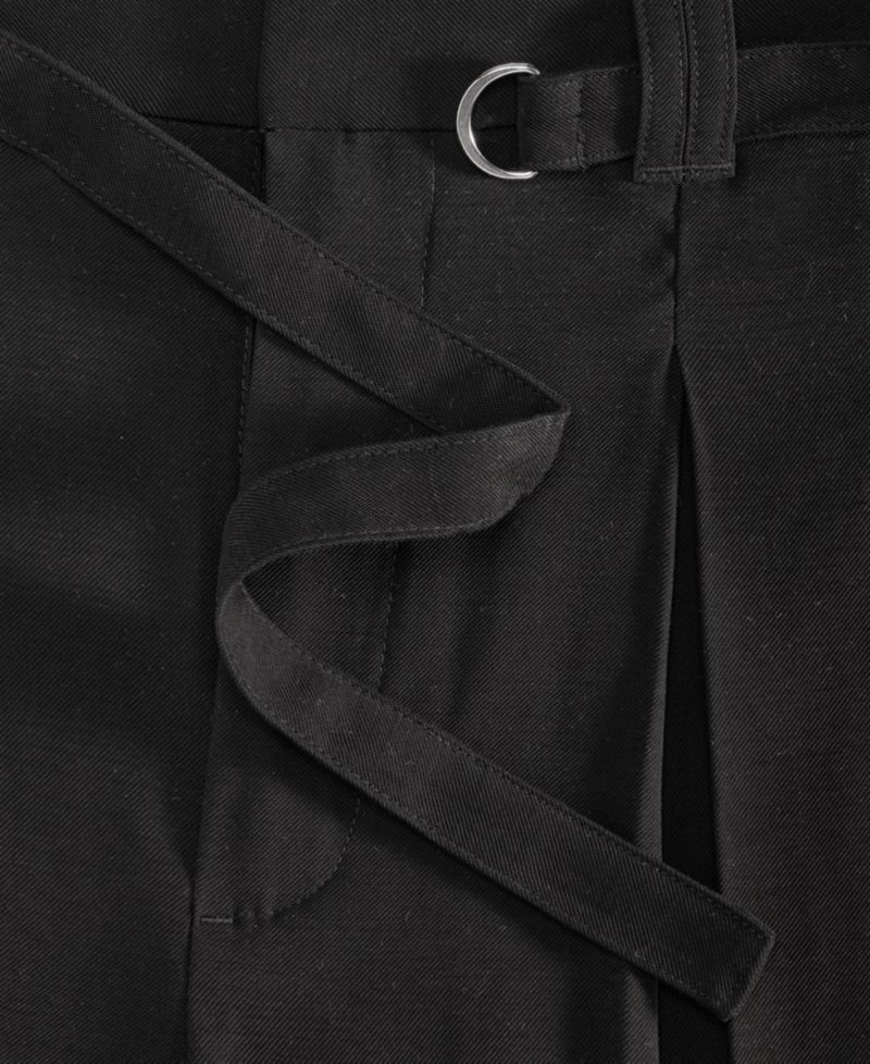 Women's Pleat-Front Belted-Waist Shorts