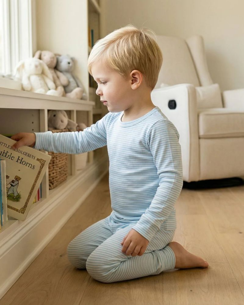 Baby Boys Seaside Stripe Pajama Set