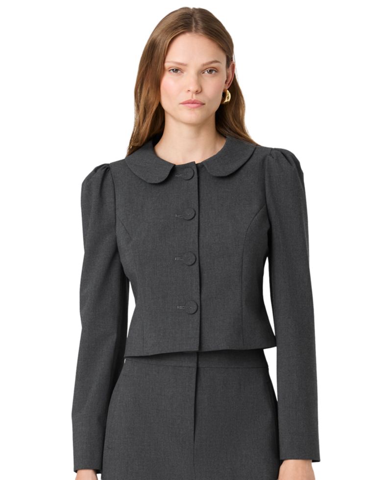 Women's Tavi Cropped Ruched-Sleeve Jacket