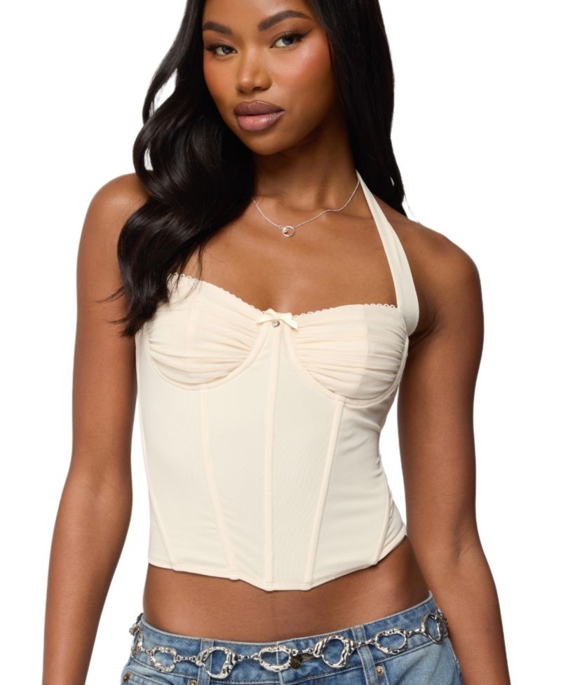 Women's Abigail Ruched Halter Corset