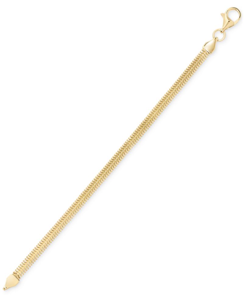 Diamond Cut Snake Chain Bracelet and Necklace (3mm) Collection in 10k Yellow Gold