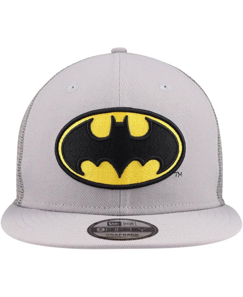 Men's Gray Batman 9FIFTY Snapback Trucker Hat