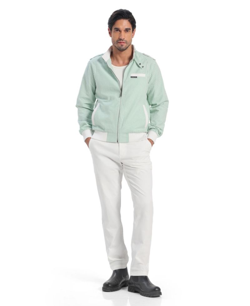 Men's Seersucker Iconic Racer Jacket