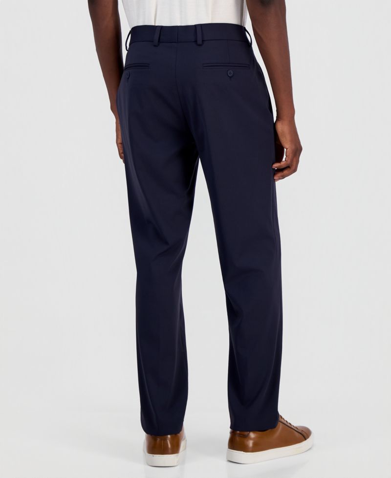 Men's Regular-Fit Everyday Pleated-Front Suit Pants, Macy's Exclusive