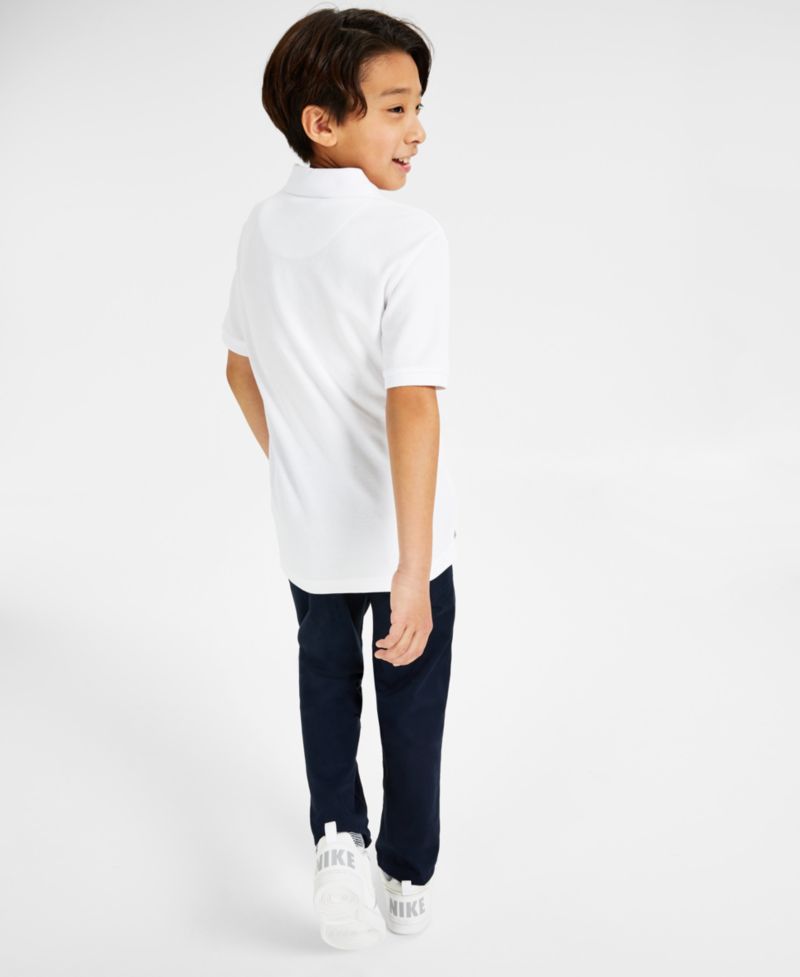 Big Boys Stretch Double Piqu&eacute; Polo & 5-Pocket Twill Pants Separates