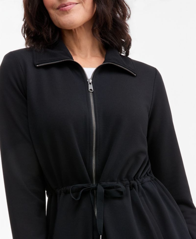 Petite LuxLounge French Terry Long-Sleeve Jacket