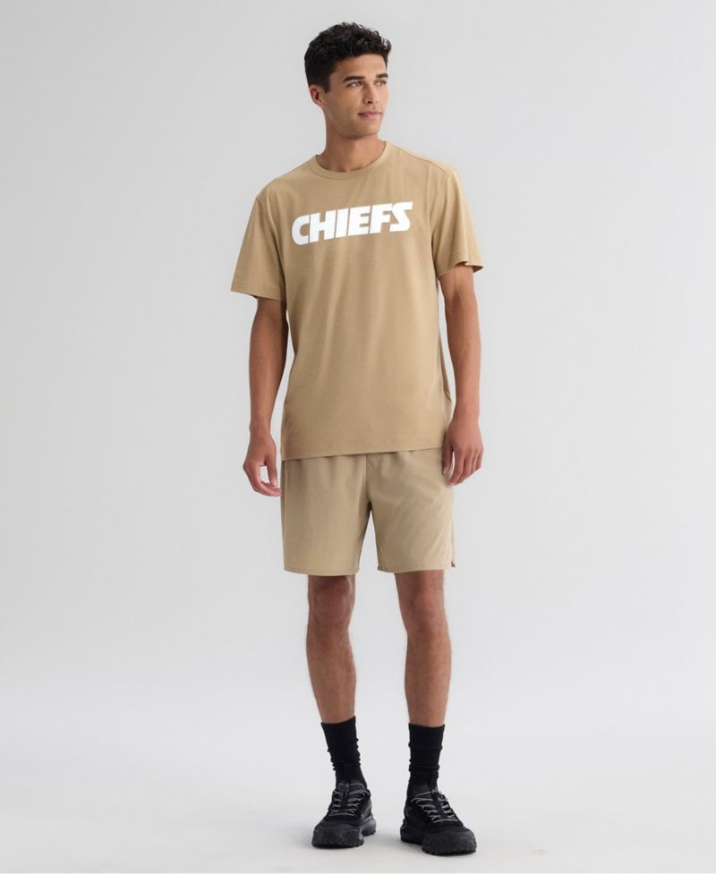 Men's Tan Kansas City Chiefs Clutch T-Shirt