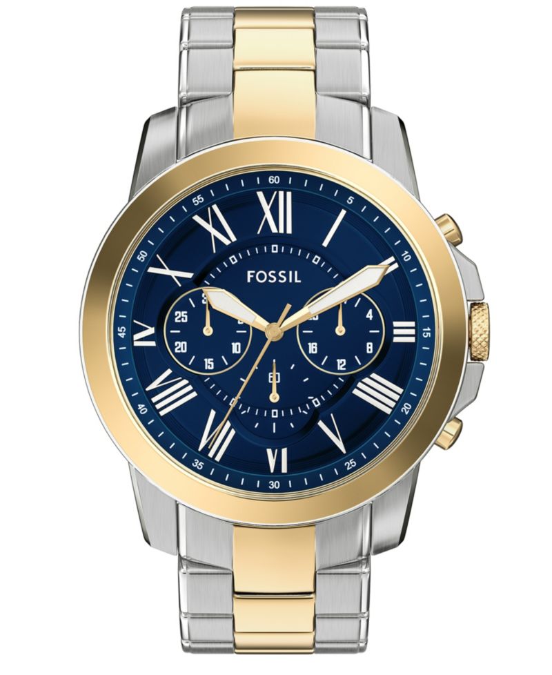 Men's Grant Chronograph Two-Tone Stainless Steel Watch, 44mm