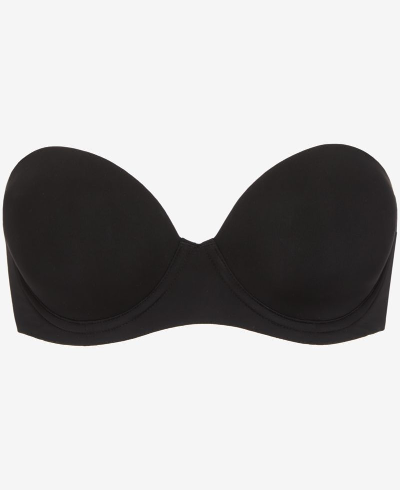 Women's Underwire Strapless Plunging Sleek Micro Bra