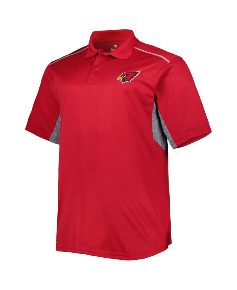 Men's Cardinal Arizona Cardinals Big and Tall Team Color Polo Shirt