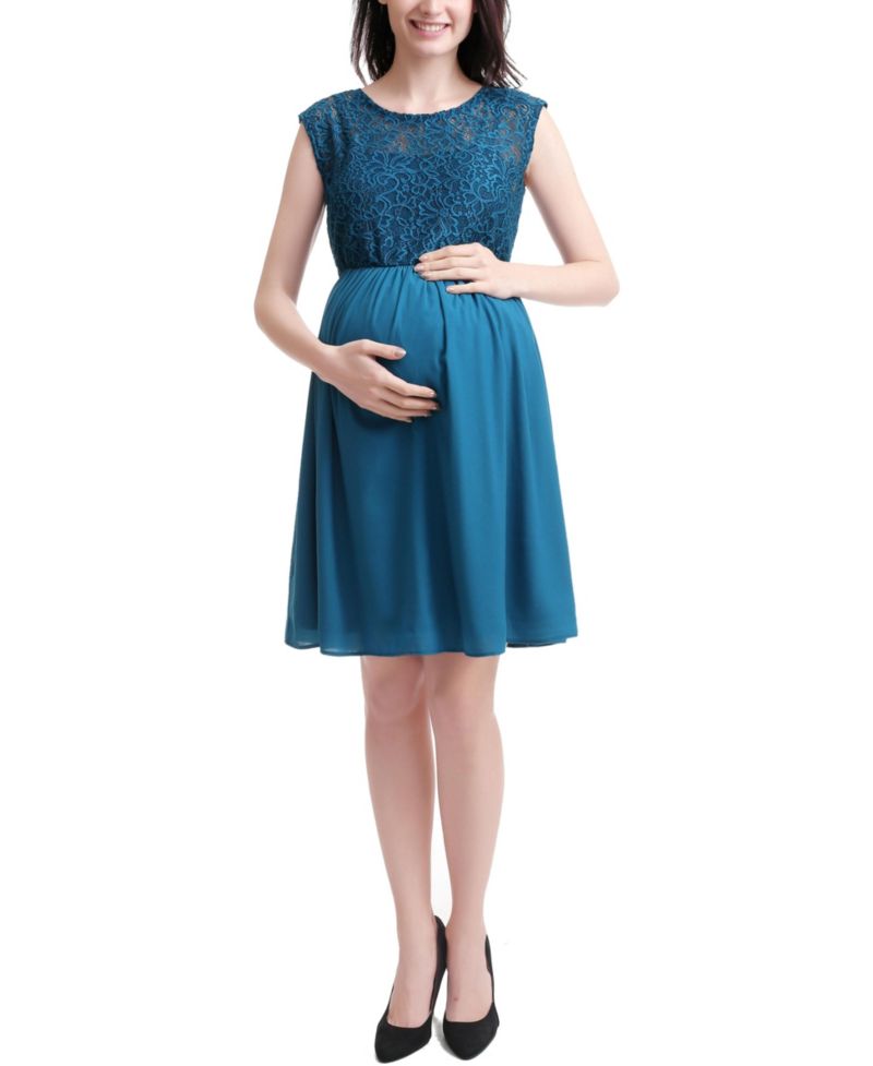 Women's kimi + kai Adell Lace Trim Skater Dress