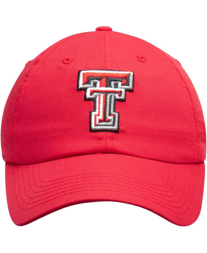 Men's Red Texas Tech Red Raiders Primary Logo Staple Adjustable Hat
